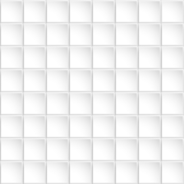 White tiled texture, seamless - Vetor, Imagem