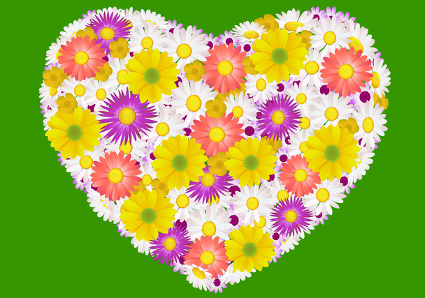 Flower love - Vettoriali, immagini