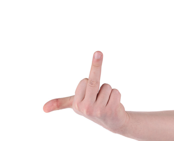 Middle finger Sign  - Foto, afbeelding