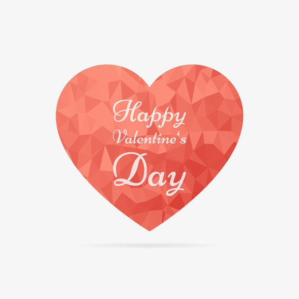 Happy Valentine's Day heart - Vetor, Imagem