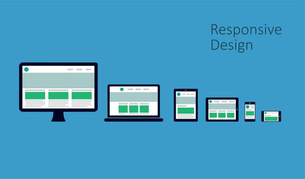 Responsive Webdesign - Vektor, Bild