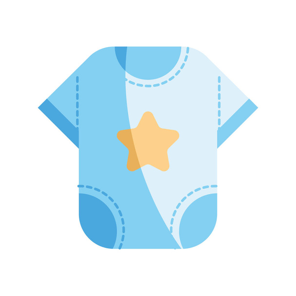 blue baby clothes - Vector, Image