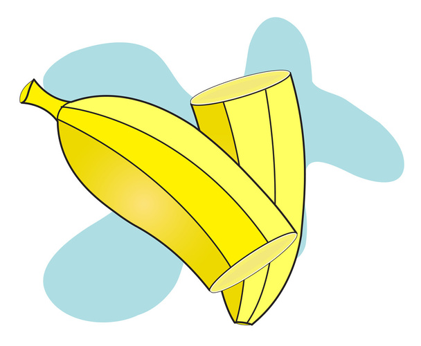 Bananenscheiben - Vektor, Bild