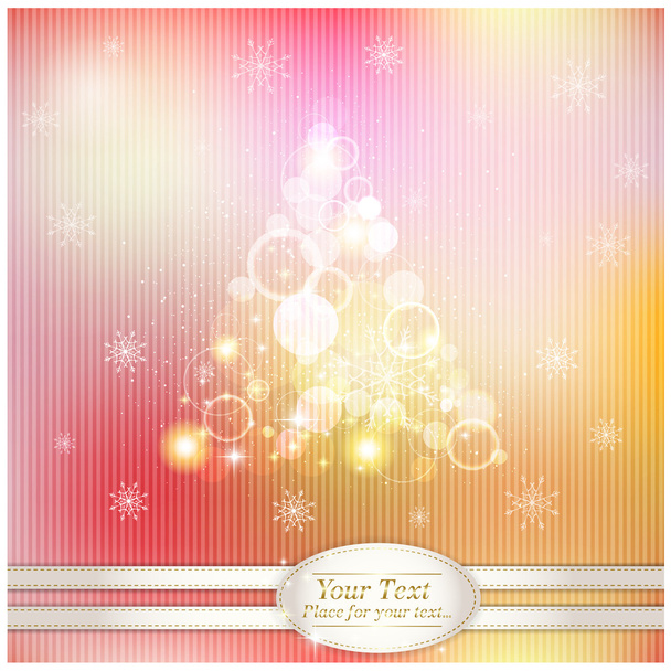 Christmas stylized tree on the fabulous background - Foto, immagini
