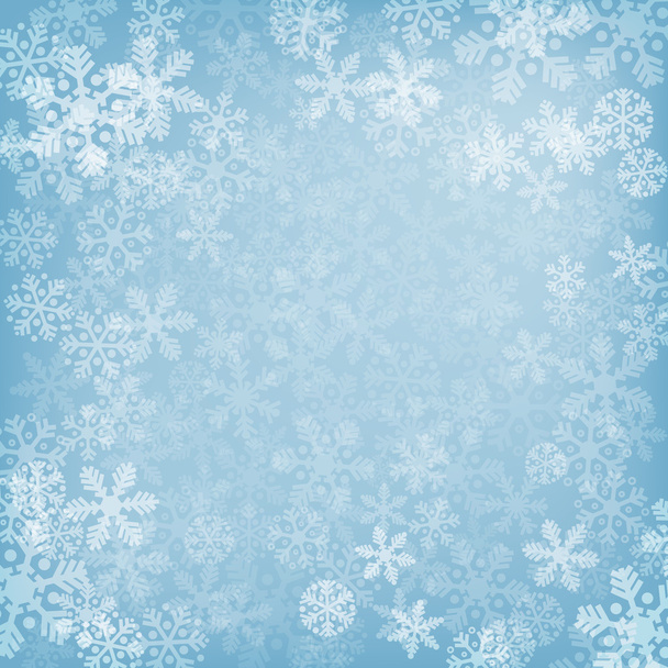 Abstract blue christmas background - Vector, Image