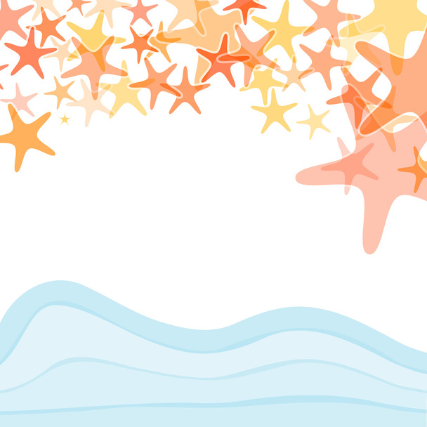 ilustração estrela do mar colorido
 - Vetor, Imagem