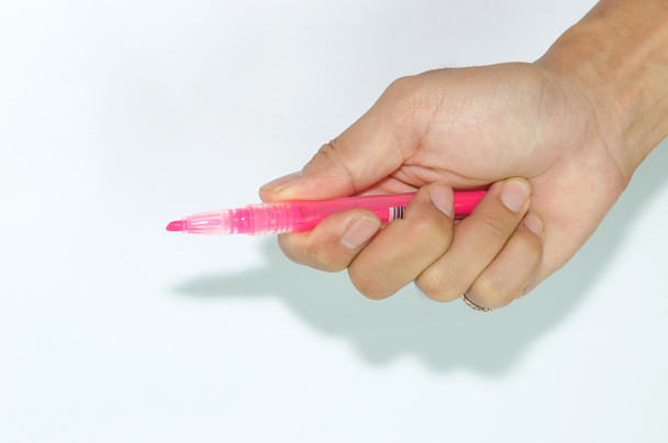 hand with pen marker - Фото, изображение