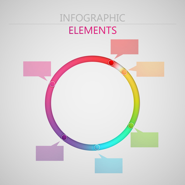 Abstract 3d paper infographic elements - Vector, Image