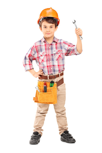 Little boy wearing working clothes - Foto, Bild