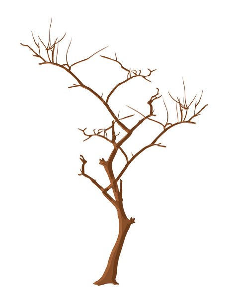 抽象的な枯れ木の幹 - ベクター画像