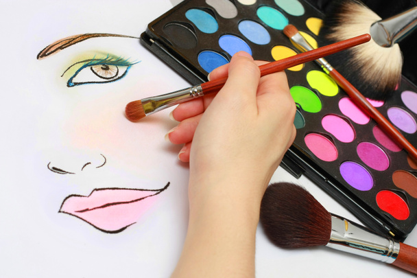 Makeup Sketching - Photo, Image
