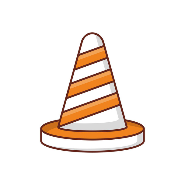 cone vector illustration on a transparent background.Premium quality symbols.vector line flat icon for concept and graphic design.  - Vecteur, image