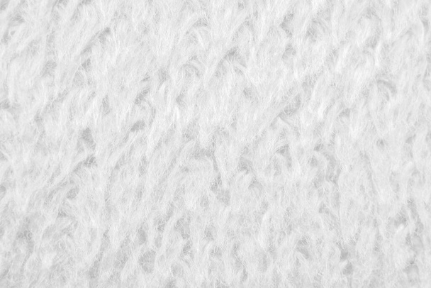 Fehér bolyhos szőrme szövet szövet textúra háttér - Fotó, kép