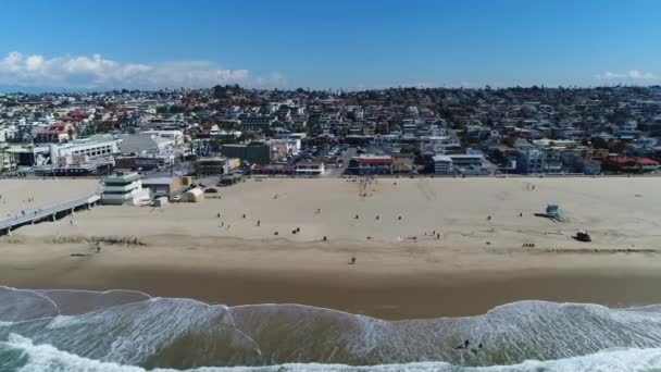 Hermosa Beach, California, Pacific Coast, Aerial View, Beautiful Landscape - Footage, Video