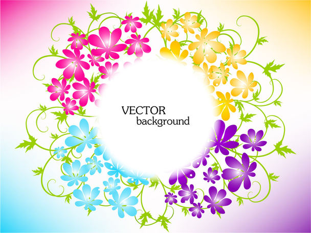 Abstract floral background - Vektori, kuva
