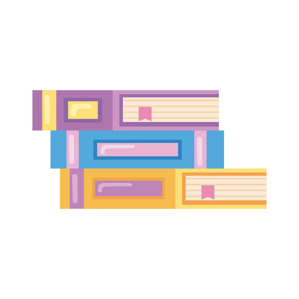 pile text books - Vector, Image