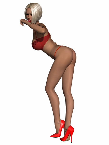 Sexy girl posing with sexy lingerie - Φωτογραφία, εικόνα