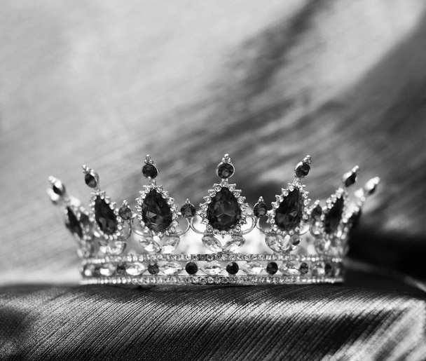 Crown for princess, queen. Symbol of monarchy, wedding accessory.  - Photo, Image