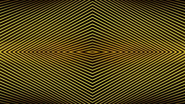 Mirror hypnotic background of stripes. Motion. Mirror distortion with moving stripes. Background of many stripes in mirror hypnotic animation - Footage, Video