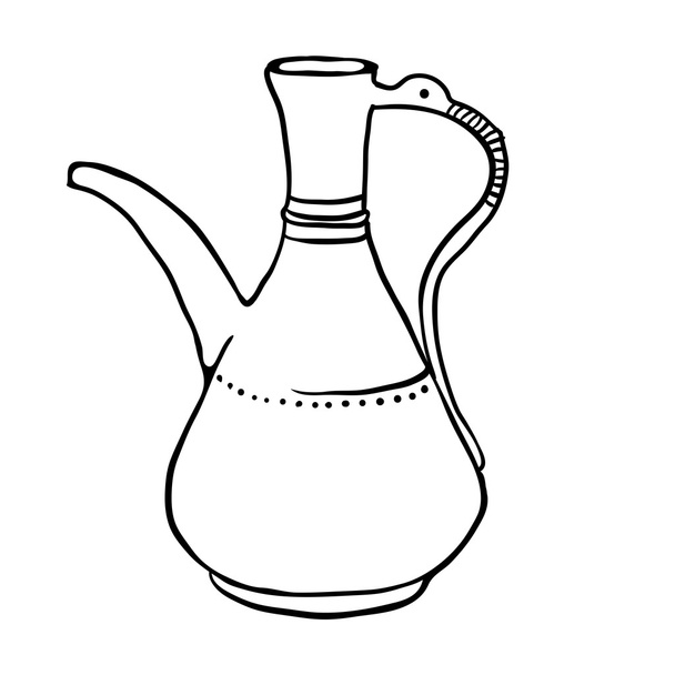 Antique jug, vector illustration - Vector, afbeelding