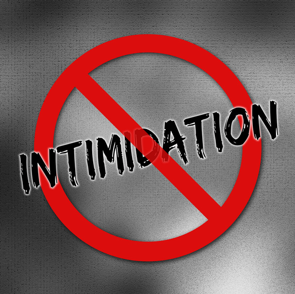 Stop intimidation sign - Photo, Image
