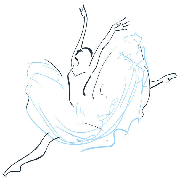 balerina - Vektor, kép