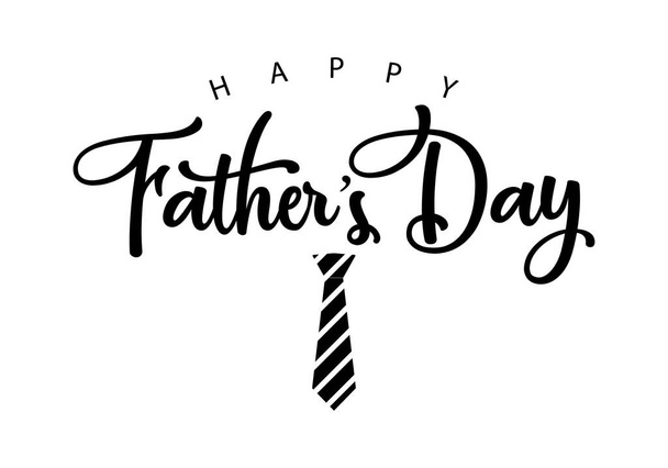 Father's day greeting card. Vector banner on background - Vektor, kép