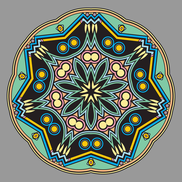 Мандалы для раскраски. Декоративные круглые украшения
 - Вектор,изображение