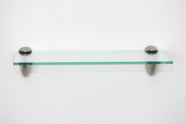 Empty glass shelf holder in modern style - Fotó, kép