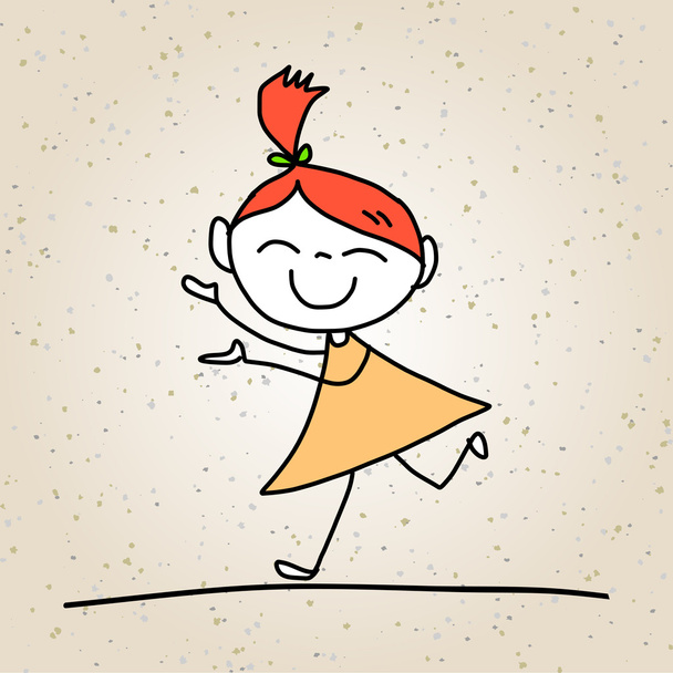 ручний малюнок мультфільм абстрактні щасливі діти
 - Вектор, зображення