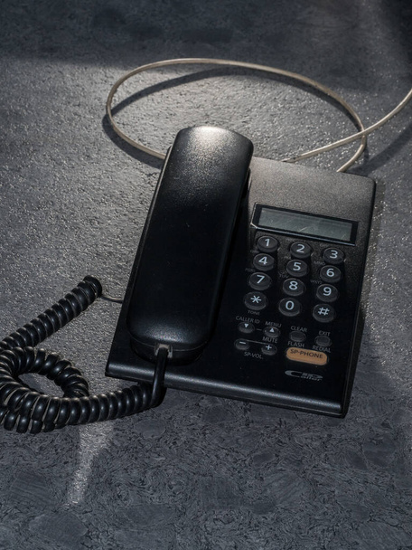 02 13 2022 Telefone fixo com identificador de chamadas Telefone fornecido pelo estúdio BSNL Shot Kalyan Maharashtra Índia Ásia - Foto, Imagem