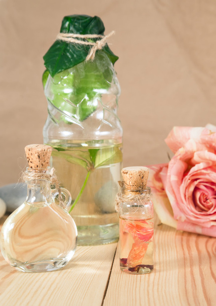 Natural cosmetic and oils - Fotoğraf, Görsel