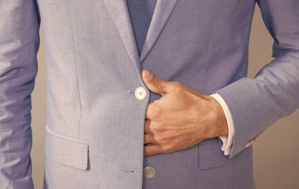 crop man in formalwear jacket closeup, φορμαρισμένο ένδυμα - Φωτογραφία, εικόνα