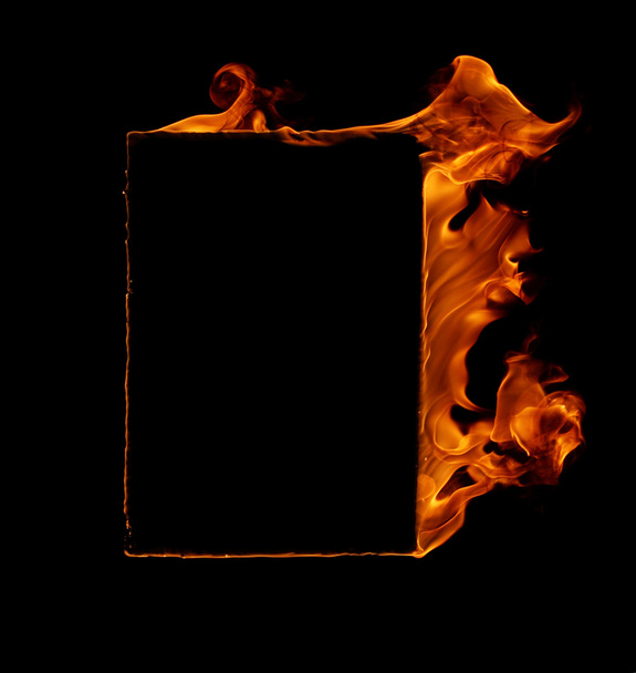 Burning fire frame - Photo, Image