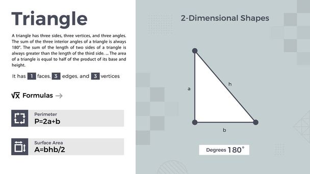 Representação 2D e propriedades do projeto do vetor do triângulo  - Vetor, Imagem