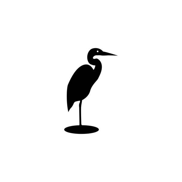 heron logo on a white background - Vector, Imagen