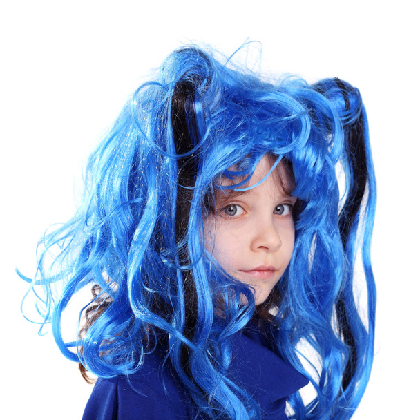 The blue wig - Foto, Imagen