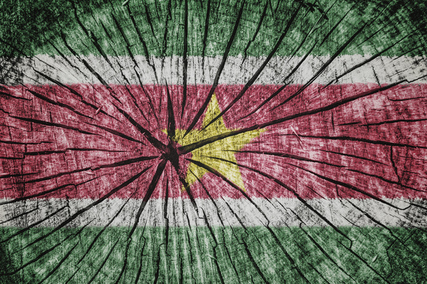 Flaga Surinamu - Zdjęcie, obraz