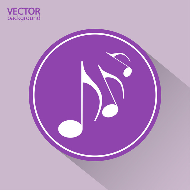 Music icon - Vektor, obrázek