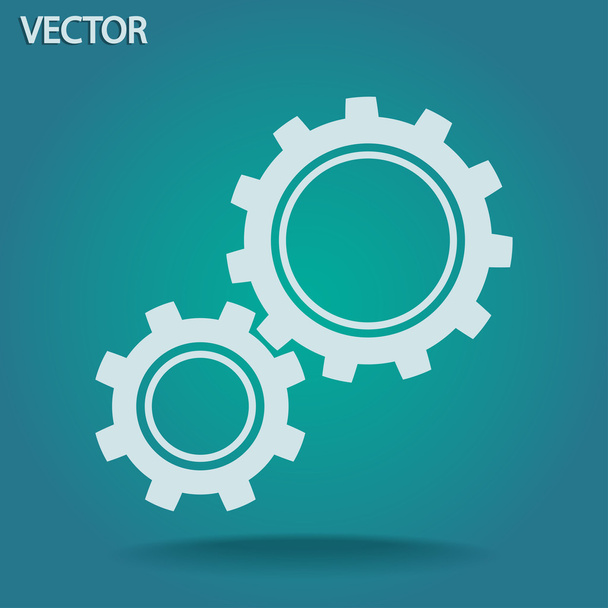 Gears icon - Vector, afbeelding