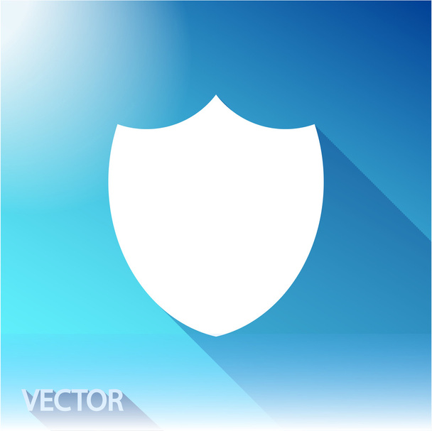 Shield icon. Flat design style - Vector, imagen
