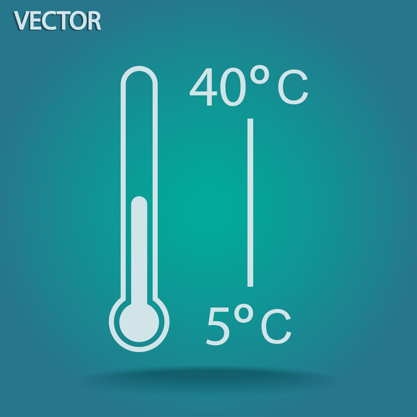 Thermometer icon - Vektor, kép