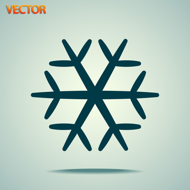 Snowflake icon - Vektor, kép