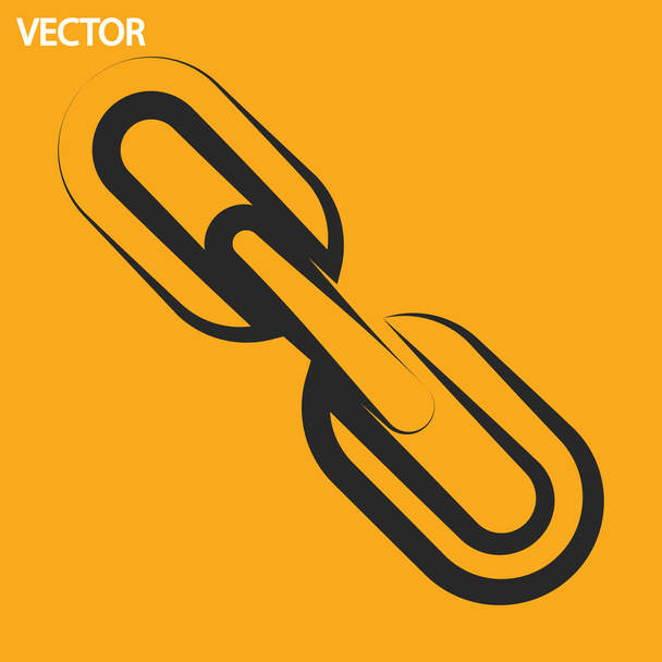 Chain link icon - Vektor, kép