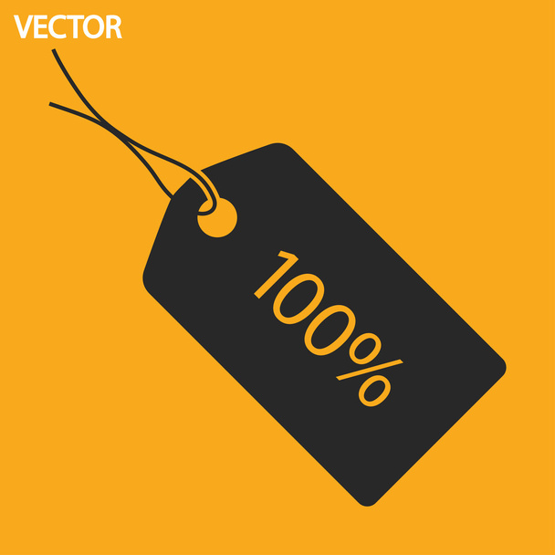 100 percent's icon - Vetor, Imagem