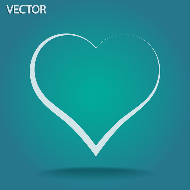icono del corazón
 - Vector, imagen