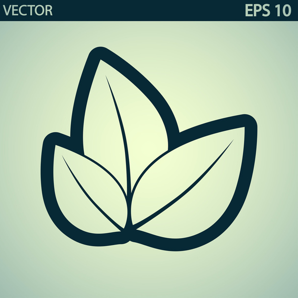 Leaf icon - Vektor, Bild