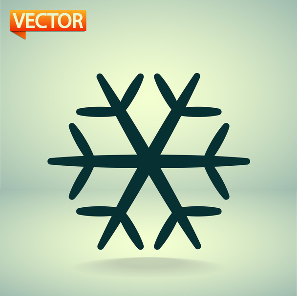 Snowflake icon - Vector, afbeelding