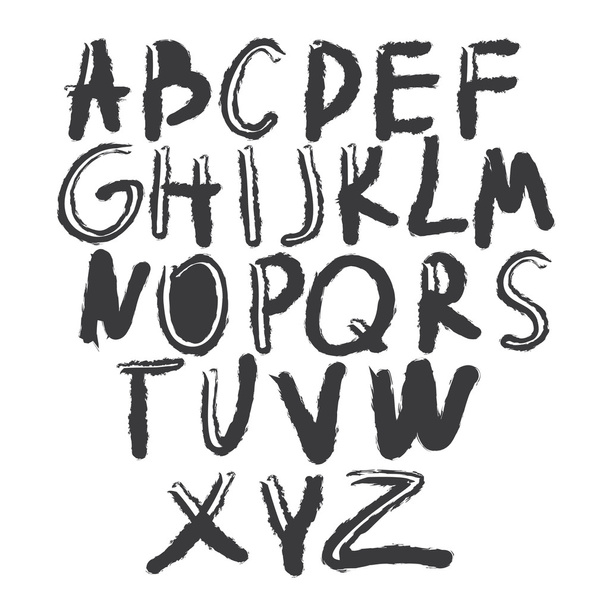 Hand drawing vector letters  - Vektori, kuva