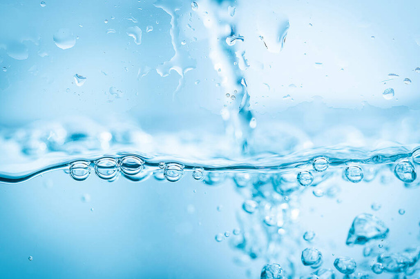Unterwasserluft blaue Blasen frische Verwendung für Hintergrund - Foto, Bild